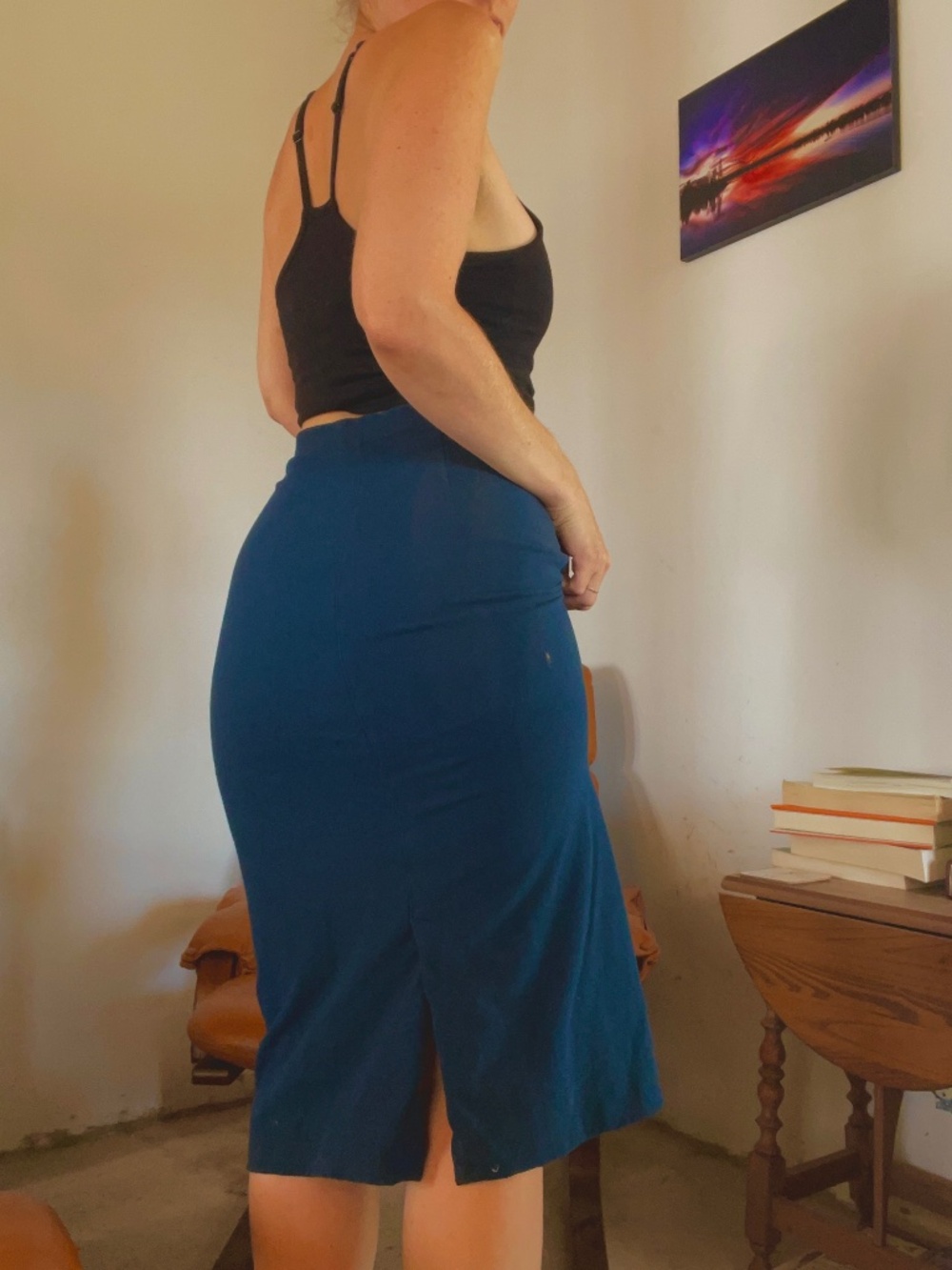 Maggies 100% organic fitted flattering skirt